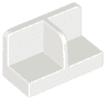 Panel 1 x 2 x 1 with Rounded Corners and Center Divider
