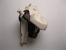 Minifigure, Head, Modified Skull, Jaw Lower with Black Armor and Dark Red Cracks Pattern