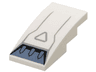 Slope, Curved 4 x 2 with Sand Blue Air Intake Vent, Light Bluish Gray Triangle and Lines Pattern