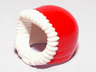 Minifigure, Headgear Hood Fur-lined, Short with Red Hood Pattern