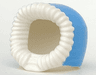 Minifigure, Headgear Hood Fur-lined, Short with Medium Blue Hood Pattern