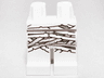 Hips and Legs with White and Green Mummy Wrappings Pattern