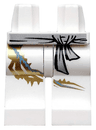 Hips and Legs with Gray Belt above Left Leg and Black Markings and Gold Dragon Tail Pattern