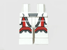Hips and Legs with Red and Dark Bluish Gray SW Republic Trooper Armor Pattern