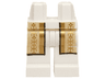 Hips and Legs with Tan Robe with Ornate Gold Border Pattern
