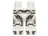 Hips and Legs with Iron Man Black, Gray and Silver Knee Plates, Boots and Belt Pattern