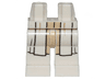 Hips and Legs with White and Tan SW Jedi Robe Pattern