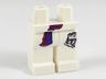 Hips and Legs with Dark Purple and Red Sash, Silver Robotic Leg under Tear Pattern