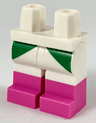 Hips and Legs with Dark Pink Boots, Green Triangles Pattern