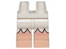 Hips and Legs with Light Nougat Bare Legs and Zigzag Outline Pattern 1