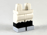 Hips and Legs with Molded Black Lower Legs / Boots and Printed Black Ruffles and White Feet Pattern