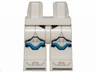 Hips and Legs with SW Clone Trooper Armor and Black, Light Bluish Gray and Blue Markings and Knee Pads Pattern