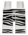 Hips and Legs with Black Batman Zebra Stripes Pattern