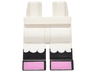Hips and Legs with Molded Black Lower Legs / Boots and Printed White Ruffles and Dark Pink Feet Pattern