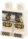 Hips and Legs with Dark Bluish Gray Sash, Gold Hems, Knee Scales, and Claw Pattern