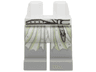 Hips and Light Bluish Gray Legs with Tattered White Robe and Light Bluish Gray Belt Pattern