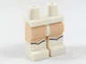 Hips and Light Nougat Legs with White Boots with Curved Top Pattern