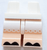 Hips and Light Nougat Medium Legs with Black Hooves and White Frills Pattern