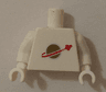 Torso with Classic Space Logo Vertically Centered Pattern (reissue) / White Arms / White Hands