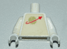 Torso with Classic Space Logo Pattern (Sticker) / White Arms / White Hands