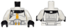 Torso SW Armor Clone Trooper with Dark Yellow Stripe Pattern / White Arms / Black Hands