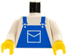 Torso Overalls Blue with Pocket Pattern / White Arms / Yellow Hands