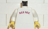 Torso 'RED SOX' Baseball Jersey Pattern / White Arms / Yellow Hands