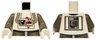 Torso SW AT-AT Driver Dark Gray Pattern / Dark Gray Arms / White Hands