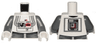 Torso SW AT-AT Driver Dark Bluish Gray Pattern / Dark Bluish Gray Arms / White Hands