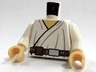 Torso SW Wrap-Around Tunic and Utility Belt with Large Pouch, Dark Folds Pattern / White Arms / Light Nougat Hands