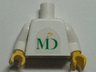 Torso MD Foods Logo Pattern on Both Sides (Stickers) / White Arms / Yellow Hands