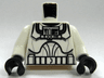 Torso SW Armor Clone Pilot (Clone Wars) Pattern / White Arms / Black Hands