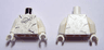 Torso with Classic Space Logo, Marbling and Black Cracks Pattern / White Arms / White Hands
