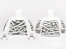 Torso Mummy Wrappings over Sand Green Pattern / White Arms Printed / White Hands