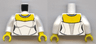 Torso Wedding Dress with Necklace Pattern / White Arms / Yellow Hands