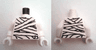 Torso Mummy Wrappings Glow In Dark Pattern / White Arms / White Hands