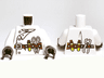 Torso Monster Fighters Scientist with Lab Coat and Tool Belt Pattern / White Arms / Black Hands
