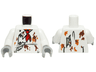 Torso Monster Fighters with Jacket, Red Scarf and Food Stains Pattern / White Arms / Light Bluish Gray Hands