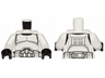 Torso SW Armor Clone Trooper Black Belt Pattern / White Arms / Black Hands