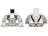 Torso SW Clone Pilot with Sand Blue Hoses, Light Bluish Gray Belt, Black Straps Pattern / Light Bluish Gray Arms / White Hands