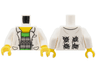 Torso Lab Coat with Pockets over Bright Green Shirt Pattern (Doc Ock) / White Arms / Yellow Hands