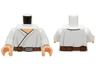 Torso SW Wrap-Around Tunic and Utility Belt with Large Pouch, Light Folds Pattern / White Arms / Light Nougat Hands