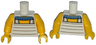Torso Tunic with Blue and Gold Egyptian Collar Pattern / Yellow Arms / Yellow Hands
