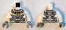 Torso Batman Logo Spacesuit with Four Hoses and Utility Belt Pattern / White Arms / Light Bluish Gray Hands