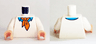 Torso Sweater with Dark Azure Shirt with Collar and Orange Ascot Tie Pattern (Fred) / White Arms / Light Nougat Hands