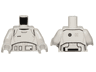 Torso SW Armor Stormtrooper Ep. 7 with Black, Light Bluish Gray and Dark Bluish Gray Lines Pattern / White Arms / White Hands