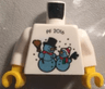 Torso Kladno with 'PF 2016' and 2 Snowmen on Front, Lego Logo on Back Pattern / White Arms / Yellow Hands