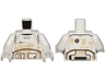 Torso SW Armor Stormtrooper Ep. 7 with Black, Gray and Dark Tan Lines and Tan Dirt Stains Pattern / White Arms / White Hands