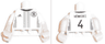 Torso Soccer Shirt with Adidas Logo, 4 Stars and Eagle Front, 'HÖWEDES 4' Back Pattern / Light Nougat Arms with Molded White Short Sleeves Pattern / Light Nougat Hands