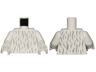 Torso SW Light Bluish Gray Fur Pattern (Moroff) / White Arms / White Hands